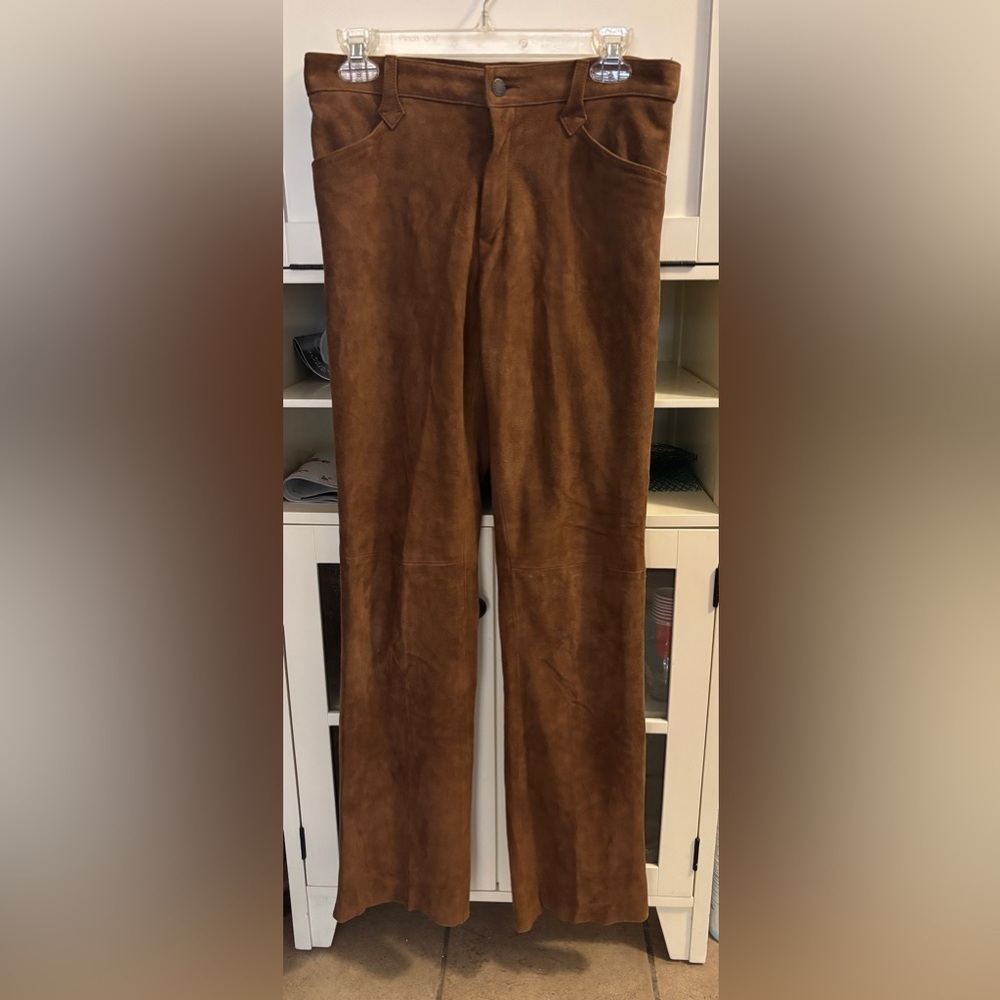 Vintage Ralph Lauren Chocolate Leather pants (says size 10 but would fit a 6)